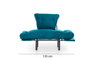 Atelier Del Sofa Nitta Single - Verde petróleo